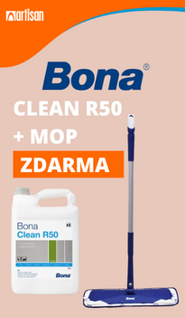 BONA Clean R50 - čisticí prostředek na vinyl a PVC 5 l + Mop Premium Microfiber ZDARMA